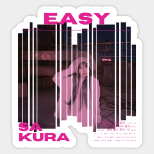 Sakura Le Sserafim Easy Sticker